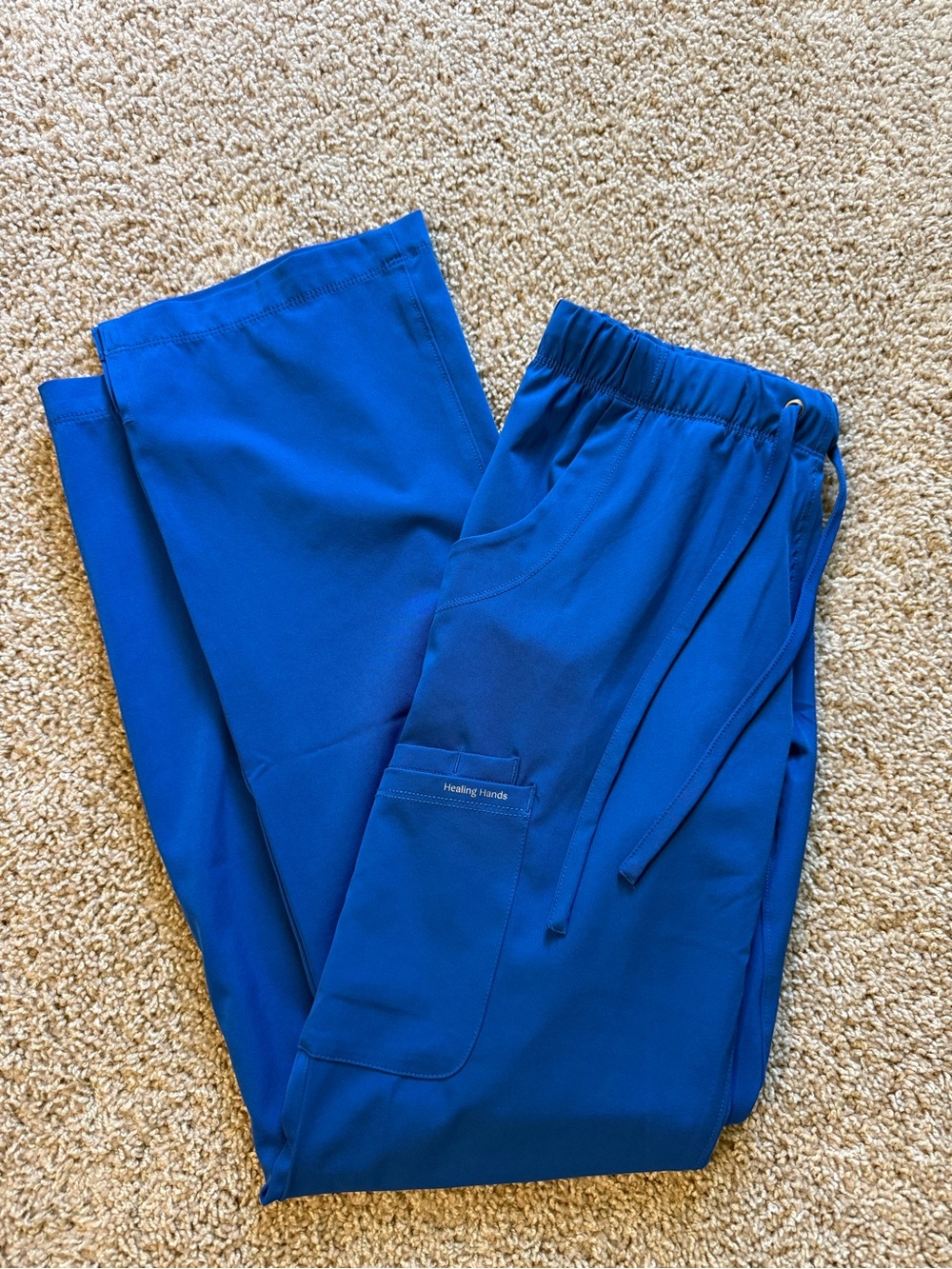 Healing Hands scrub pants / Royal blue / XS